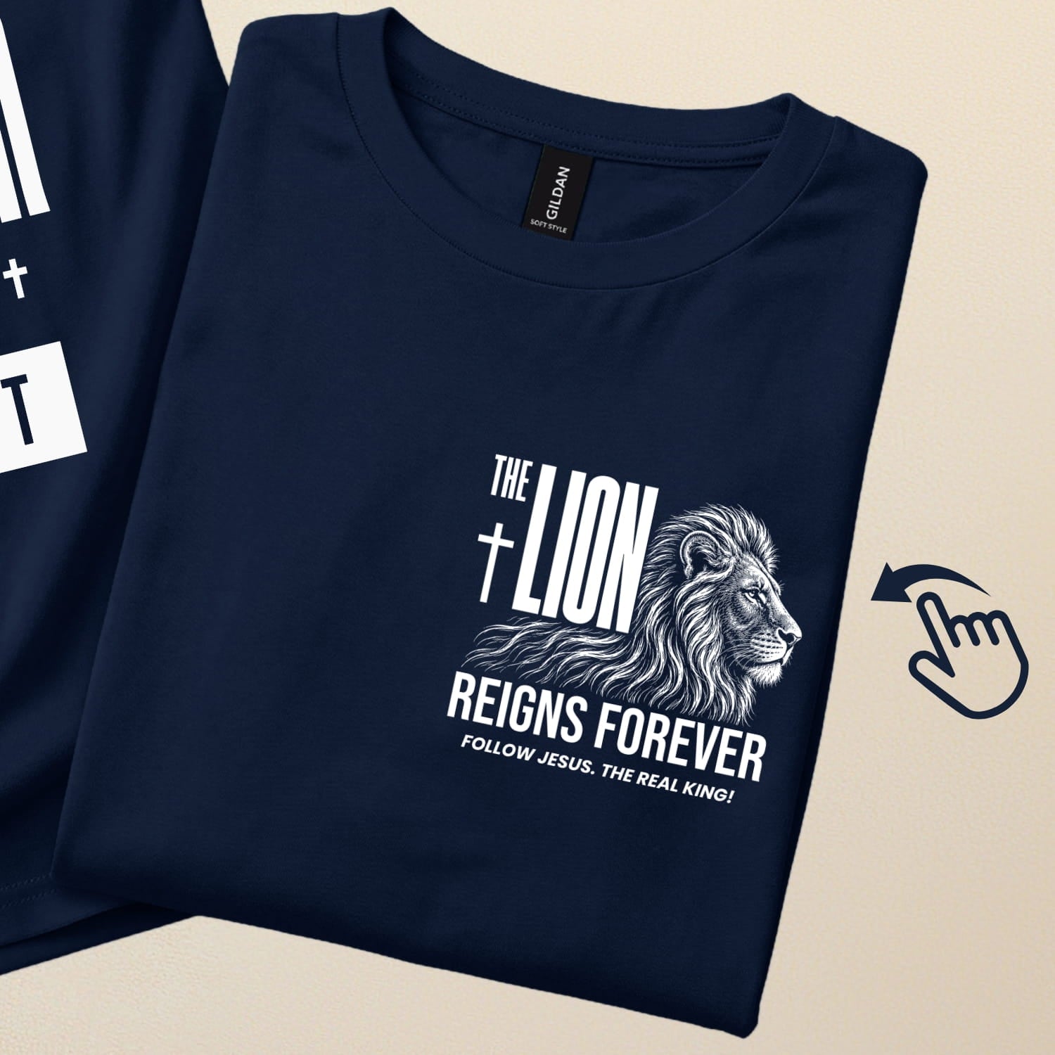 Every "King" will be dethroned. But The Lion Reigns Forever | Christian T-Shirt