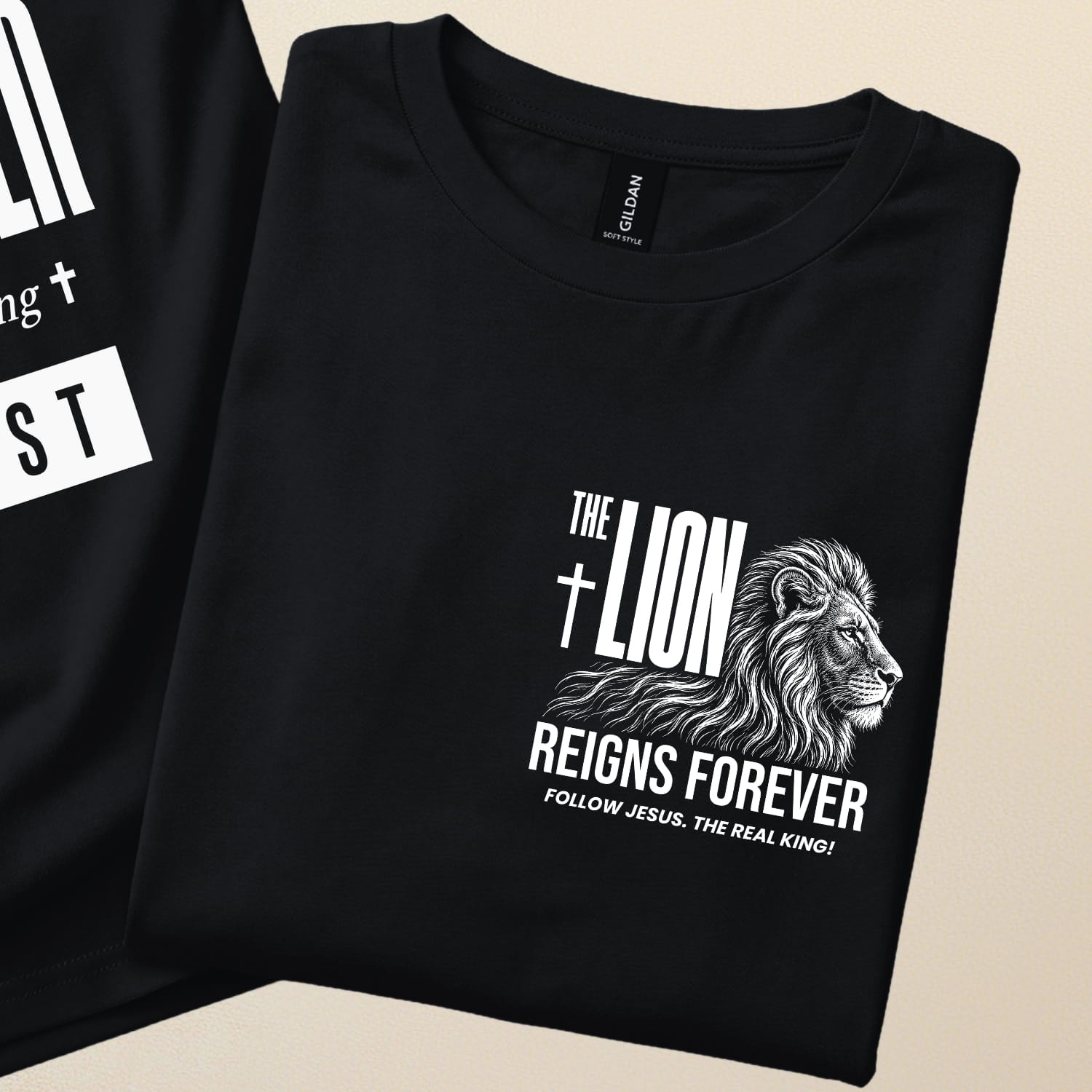 Every "King" will be dethroned. But The Lion Reigns Forever | Christian T-Shirt