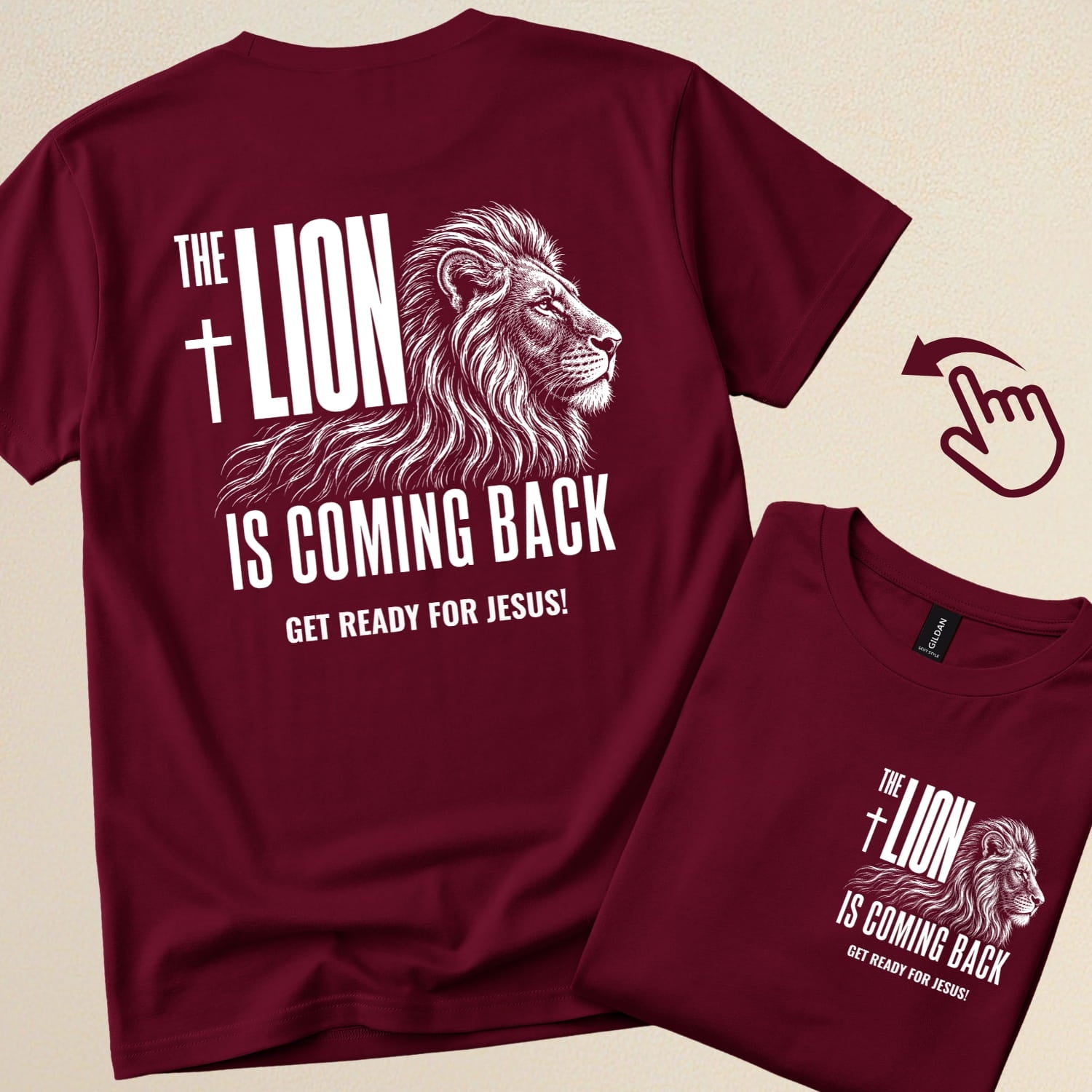 The lion is coming back. Get Ready for Jesus. | Christian T-Shirt