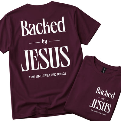 Backed By Jesus. The Undefeated King! | Christian T-Shirt