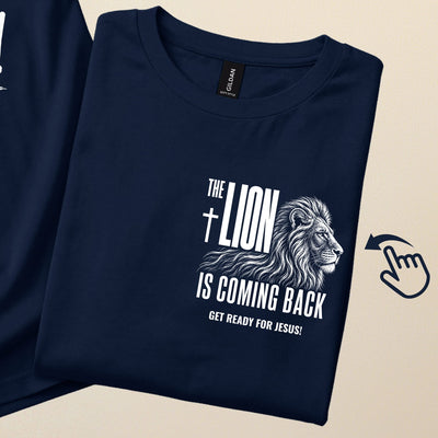 Jesus is King, The Alpha and The Omega, The Undefeated Lion... | Christian T-Shirt