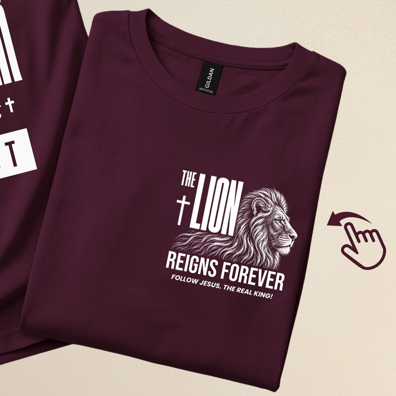 Every "King" will be dethroned. But The Lion Reigns Forever | Christian T-Shirt