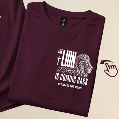 The lion is coming back. Get Ready for Jesus.