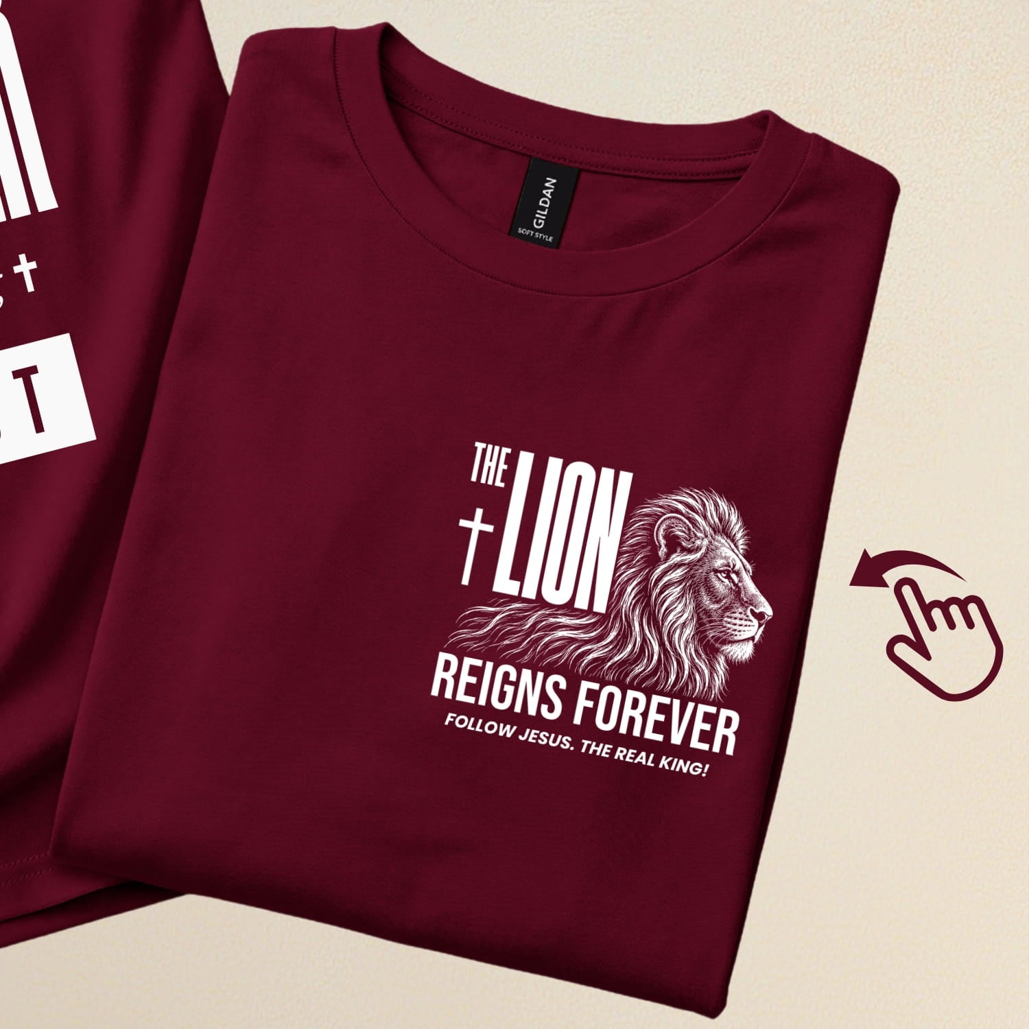 Every "King" will be dethroned. But The Lion Reigns Forever | Christian T-Shirt